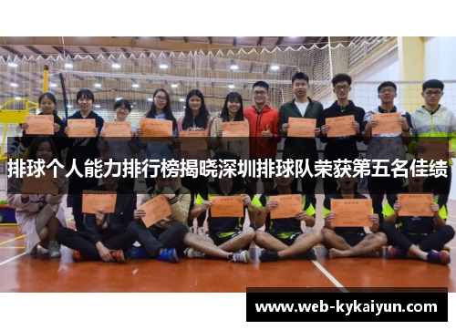 排球个人能力排行榜揭晓深圳排球队荣获第五名佳绩